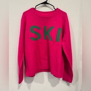 Panache Apparel ski sweater- Pink
